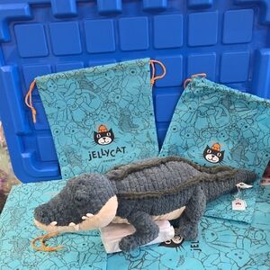 NWT Jellycat Allexi Alligator W/ Dust Bag